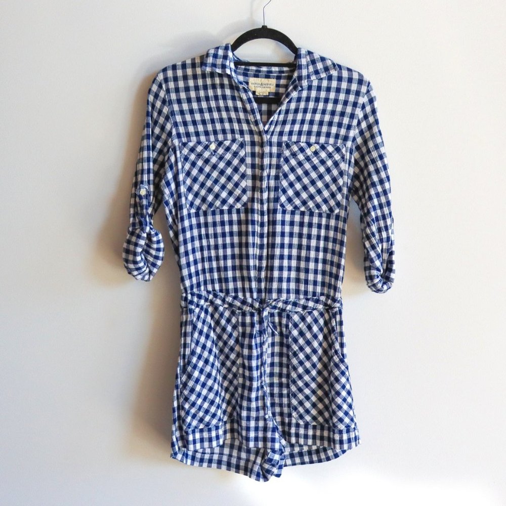 ✨ DENIM & SUPPLY - RALPH LAUREN ✨ Linen Checkered Romper